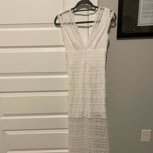 White long BEbe dress. Size 2